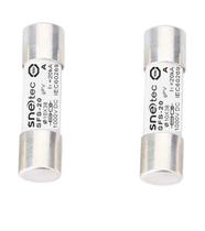 Fusível Snetec 12A 1000V DC Fotovoltaico 10x38mm Kit 2 Peças