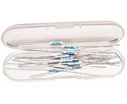 Fusível térmico 115C 2A 250V tipo axial 122, 20 peças