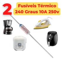 Fusível Térmico 240 240C 240g 240C 240 Graus 10A 250V (02 peças) Fusível Térmico 240 240C 240g 240C 240 Graus 10A 250V (02 peças)