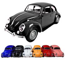 Fusquinha Carrinho Miniatura De Ferro Portas Funcionais