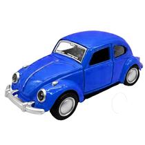 Fusquinha De Ferro Miniatura Fusca De Fricção Metal Azul