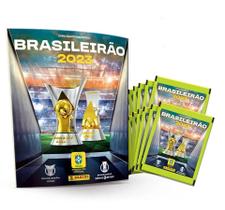 Futebol Brasileirão 2023 - Kit com Álbum + 10 envelopes (50 figurinhas)