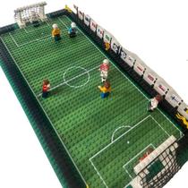 FUTEBOL CAMPO PIXEL Completo DIY com 8 Jogadores 204 peças Blocos Montar Lestgo