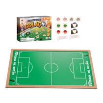 Futebol de Botão Golaço Botões Jogadores Traves Goleiro Campo Arena +5 Anos Pais e Filhos