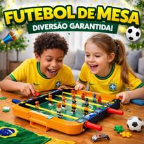 Futebol de Mesa Infantil Pebolim Portátil Brinquedo Presente Dia das Crianças