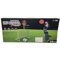 Futebol e Basquete Infantil Conjunto Esportivo 2 em 1 - Toys Import J24506 Futebol e Basquete Infantil Conjunto Esportivo 2 em 1 - Toys Import J24506