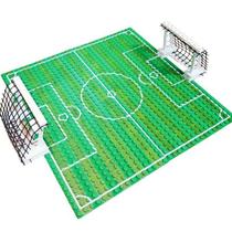 FUTEBOL MINI CAMPO PIXEL com 2 traves sem Jogadores Blocos Montar Lestgo