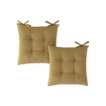 Futon Almofada Assento Algodão Poliester 40cmx40cm - Bege Kit:2 Futon Almofada Assento Algodão Poliester 40cmx40cm - Bege Kit:2