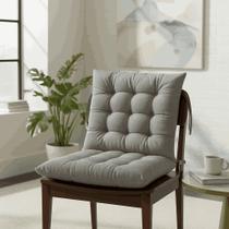 Futon Assento para Cadeira Oxford 40x40 Kit 4 ou Kit 6 Almofada Estofada Confortável