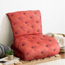 Futon Dobrável de Espuma Solteiro Laranja - Emcompre Futon Dobrável de Espuma Solteiro Laranja - Emcompre