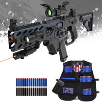 Fuzil de precisão automático Toy Gun SOFITEN com kit de colete tático