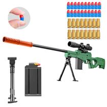 Fuzil Toy Gun Kyliandi Soft Bullet Sniper com mira verde