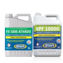 FX5000 Ativado 5L e NPF10000 5L Alcalino Start - Kit Com 2 Unidades ( 1 fx 5000 e 1 npf 10000)
