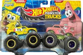 Fyj64 hot wheels monster trucks com 02 carros spongebob squarepants/patrick jcc81 mattel Fyj64 hot wheels monster trucks com 02 carros spongebob squarepants/patrick jcc81 mattel