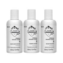 G.Hair Escova Progressiva Alemã (3 x 300ml) G.Hair Escova Progressiva Alemã (3 x 300ml)