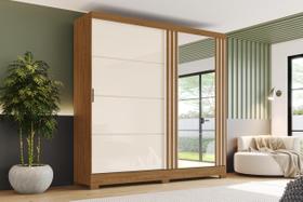 G. Roupa 2 Pts. Desliz. C/ Espelho Nature/OffWhite B352 - Briz