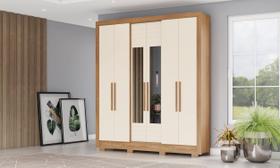 G. Roupa 6 Pts. C/ Espelho Nature/OffWhite B366 - Briz