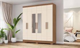 G. Roupa 6 Pts. C/ Espelho Nature/OffWhite B369 - Briz G. Roupa 6 Pts. C/ Espelho Nature/OffWhite B369 - Briz