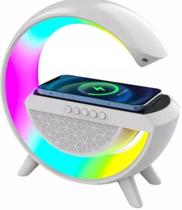 G Speaker Smart Station: Som E Luz Com Led Rgb Em Branco