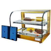 G-VFD47 - Vitrine fria Gama 47cm Dupla Dourada com 8 Gelo-X - Bivolt - Omega