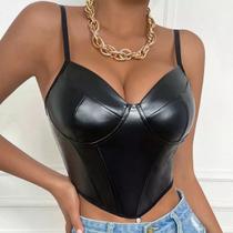 G0309-Blusa Top Cropped Balada Corpete Sexy 337s