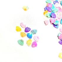 G10 Aplique colorido fundo do mar Paetê enchimento resina unhas 10gr G10 Aplique colorido fundo do mar Paetê enchimento resina unhas 10gr