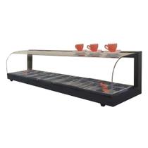 G10 - Estufa Gama para salgados semi curva 10 bandejas Preta - 220V - Omega