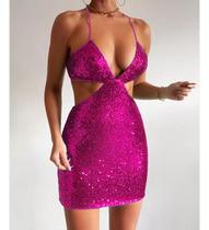 G1103-Vestido Festa Balada Sexy Decote Chique Abertura Jl323 G1103-Vestido Festa Balada Sexy Decote Chique Abertura Jl323