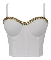 G2003-Blusa Top Cropped Corpete Espatilho Réveillon Festa 1z G2003-Blusa Top Cropped Corpete Espatilho Réveillon Festa 1z