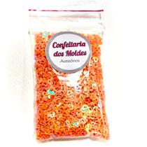 G3 Aplique laranja Lantejoula Paetê enchimento resina unhas Coração 10gr