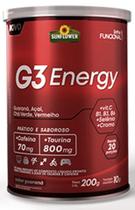 G3 Energy Cafeína Taurina Vitaminas Minerais Pré-treino 200g