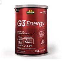 G3 Energy Guaraná Açaí Chá Verde Vermelho Sol 200g Sunflower