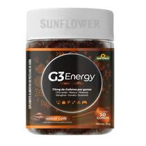 G3 Energy Power Gummy 75mg De Cafeína 30 Gomas Sunflower