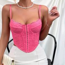 G3503-Blusa Top Cropped Corselet Corpete Lilás Renda Bordado 378s G3503-Blusa Top Cropped Corselet Corpete Lilás Renda Bordado 378s