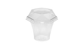 GA 672 Pote Sobremesa com Tampa Cristal 180ml com 200 Unidades GA 672 Pote Sobremesa com Tampa Cristal 180ml com 200 Unidades