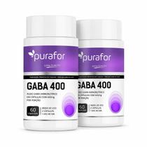 Gaba 400 Purafor Quality 120cáp Suplemento Natural Kit 2un