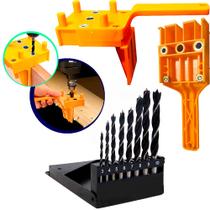 Gabarito Cavilhas Para Furação 6, 8, 10mm Com Brocas Marcação Métrico Espessura Ferramentas Gabarito Cavilhas Para Furação 6, 8, 10mm Com Brocas Marcação Métrico Espessura Ferramentas