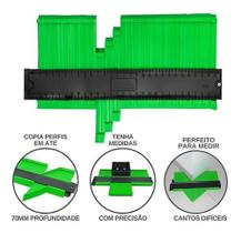 Gabarito Copiador De Contornos Guia De Perfis Medidor Gabarito Copiador De Contornos Guia De Perfis Medidor