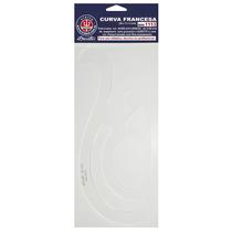 Gabarito Curva Francesa para Desenho Trident 30 X 11cm Mod 1113