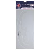 Gabarito Curva Francesa para Desenho Trident 30,5x 11cm Mod 1115