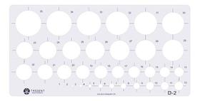 Gabarito de Acrílico Cristal Modelo D-2 Trident