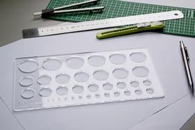 Gabarito de Círculos - Bolômetro Equivalente Modelo D-2 em acrílico - Fenix