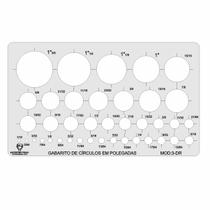 Gabarito de Círculos em polegadas 3DR D3 D-3 Bolômetro Fenix Gabarito de Círculos em polegadas 3DR D3 D-3 Bolômetro Fenix