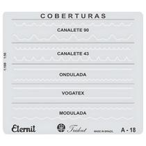 Gabarito de Cobertura "eternit" Escalas 1:50 / 1:100 Trident 13x11cm Mod A-18 Gabarito de Cobertura "eternit" Escalas 1:50 / 1:100 Trident 13x11cm Mod A-18
