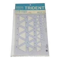 Gabarito De Desenho Triângulos Trident D-17