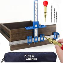 Gabarito de hardware de gabinete King & Charles Cabinet Handle com furador