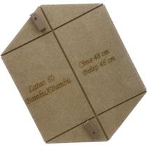 Gabarito De Madeira Para Confecção De Pipa Latão 60 cm BAMBU X BAMBU