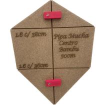 Gabarito De Madeira Para Confecção De Pipa Mucha 50 Cm Gabarito De Madeira Para Confecção De Pipa Mucha 50 Cm