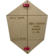 Gabarito De Madeira Para Confecção De Pipas Charutinho 70 Cm Gabarito De Madeira Para Confecção De Pipas Charutinho 70 Cm