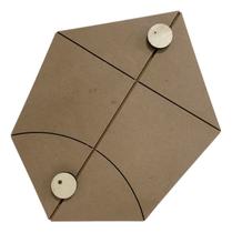 Gabarito De Madeira Para Pipa Batatinha Roncadeira 50 Cm